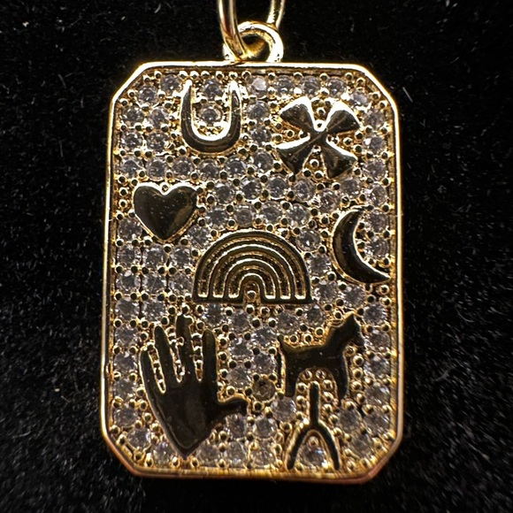 Lucky charm card pendant and necklace - Picture 7 of 8